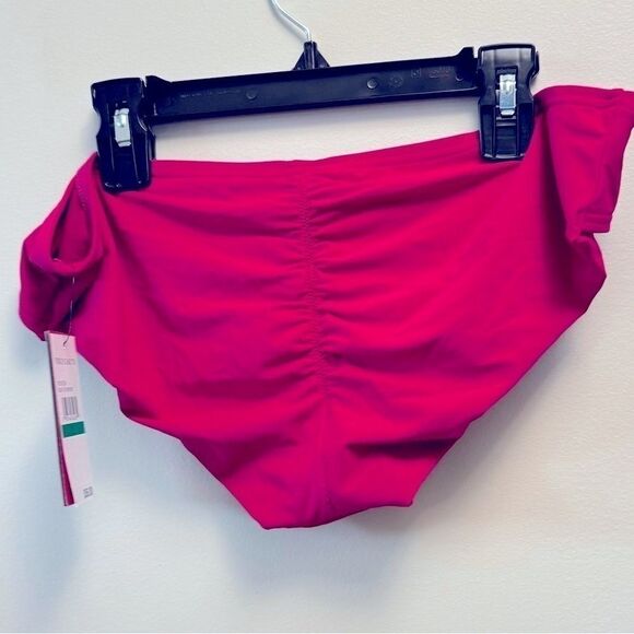 Vince Camuto Shirred Smooth Fit Cheeky Bikini Bottom raspberry Shades, swimwear - Picture 4 of 8